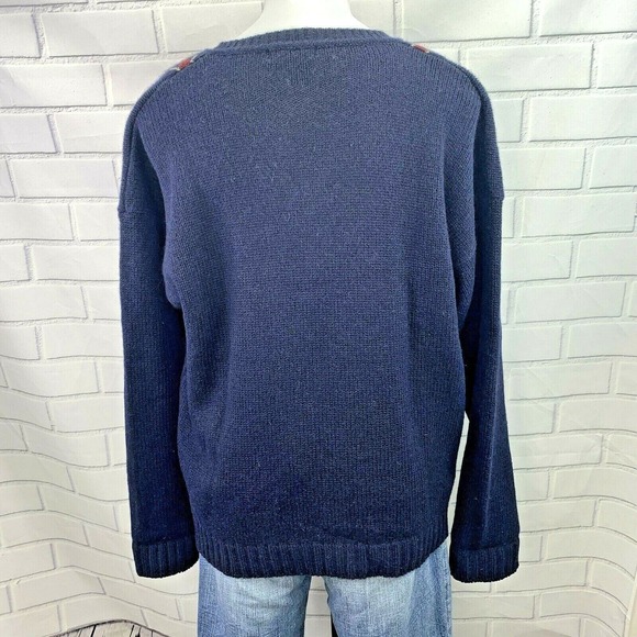 Vintage AKA Eddie Bauer Men's Sweater Size XL Wool V-neck - Picture 4 of 5